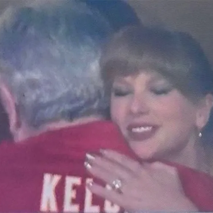 Taylor Swift's Massive Engagement Ring Is on Full Display as She Supports Fiancé Travis Kelce at Chiefs-Lions Game