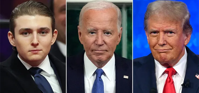 What Barron Trump Told Joe Biden Moments Before His Father's Ruthless Inauguration Speech 1