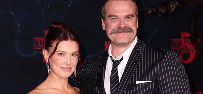 See Stranger Things’ Millie Bobby Brown and David Harbour Reunite on Red Carpet Amid Speculation 1