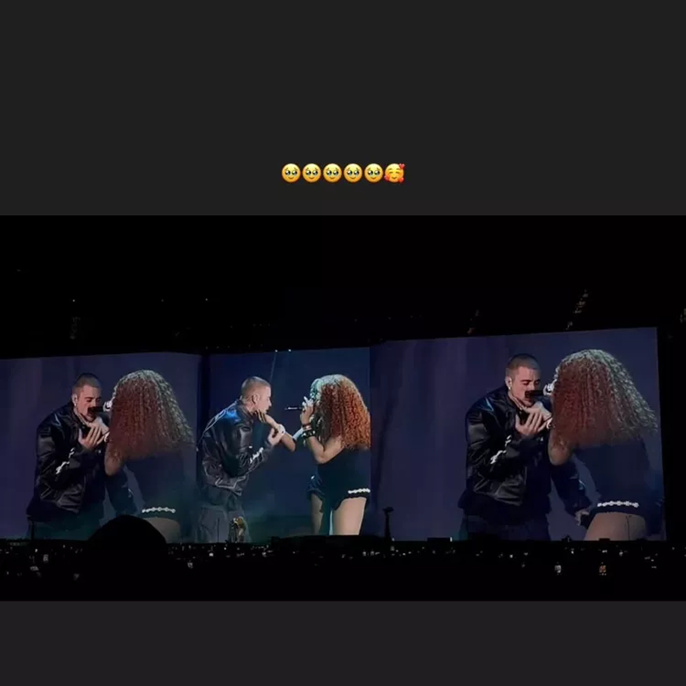 Hailey Bieber Supports Husband Justin During Rare Surprise Performance with SZA