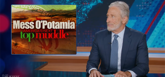 Jon Stewart Decries “Arrogant” U.S.-Israeli Missile Attack On Iran: “Our Bombs Are Now Smarter Than Our President” 1