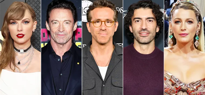 Taylor Swift, Hugh Jackman Allegedly Witnessed Ryan Reynolds Confront Tearful Justin Baldoni About 'Fat-Shaming' Blake Lively 1