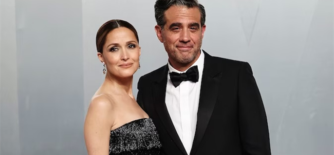 Rose Byrne Makes a Quick Change During Date Night With Bobby Cannavale for Oscars Vanity Fair Party 1