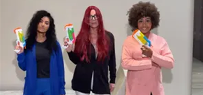 Kim Kardashian Looks Unrecognizable With Facial Hair and Neck Tattoos for Halloween Costume 1
