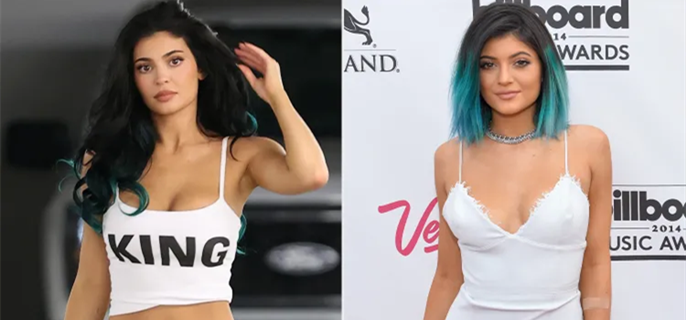 Kylie Jenner Brings Her 'King Kylie' Era Out of Retirement with 2014-Inspired Blue Dip-Dye Hairstyle 1