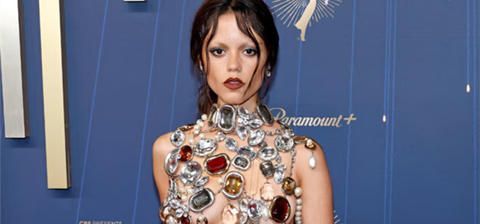 The Weight of Jenna Ortega’s Bejeweled Emmys 2025 Look Will Leave Your Jaw on the Floor 1