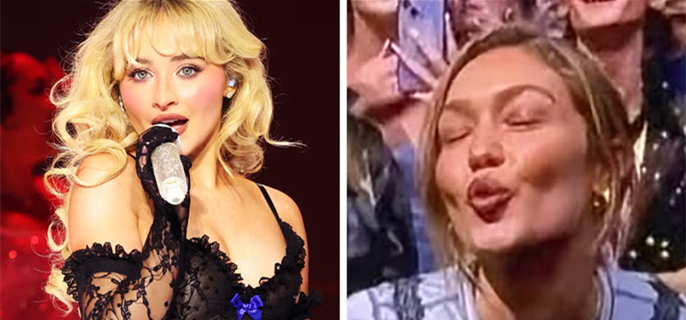 Sabrina Carpenter “Arrests” Gigi Hadid at Pittsburgh Concert  1