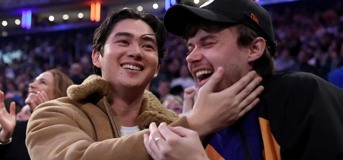 The Summer I Turned Pretty Male Stars Lock Lips on Camera During Knicks Game 1