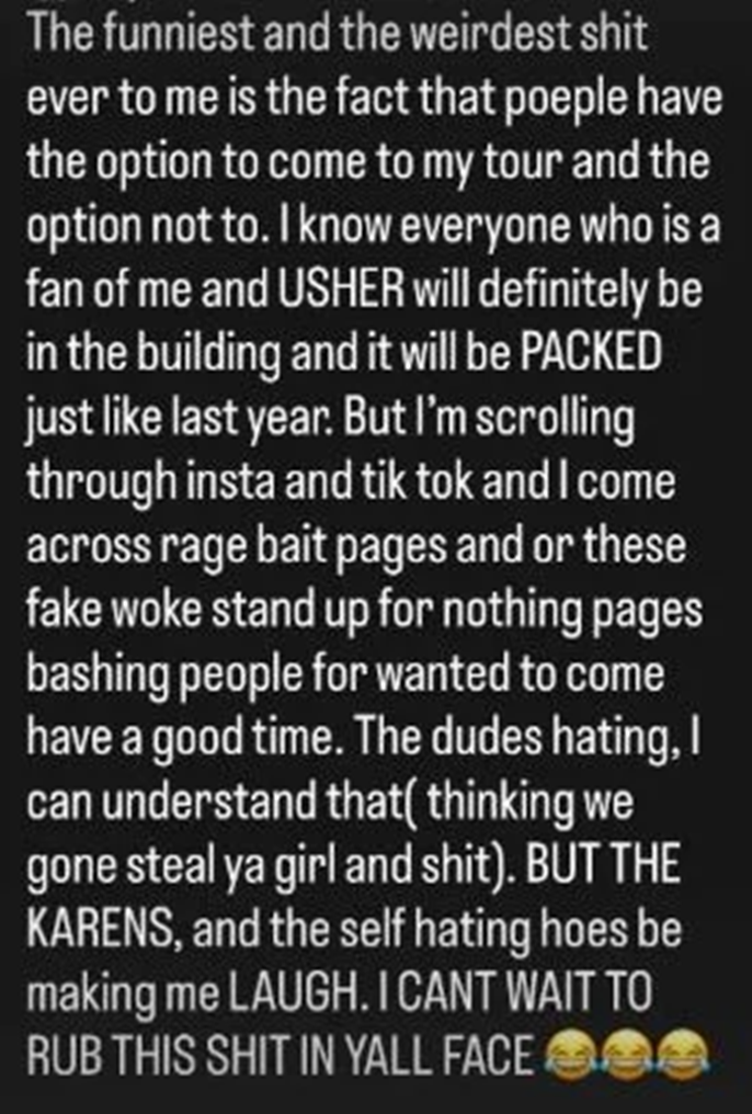 Chris Brown hits back at haters mocking his and Usher's joint tour 1