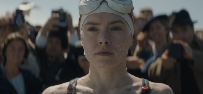 Daisy Ridley's lips turned blue filming swimming scenes in 'Young Woman and the Sea': 'She's a force of nature' 1