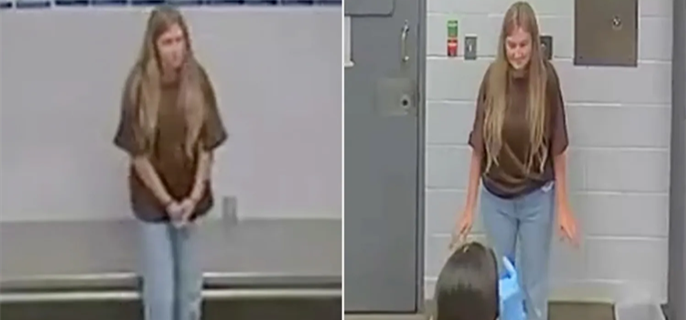 Kendra Duggar Booking Video: See Mom of 4 Herded into Jail with Others Before Joining Joseph Behind Bars 1