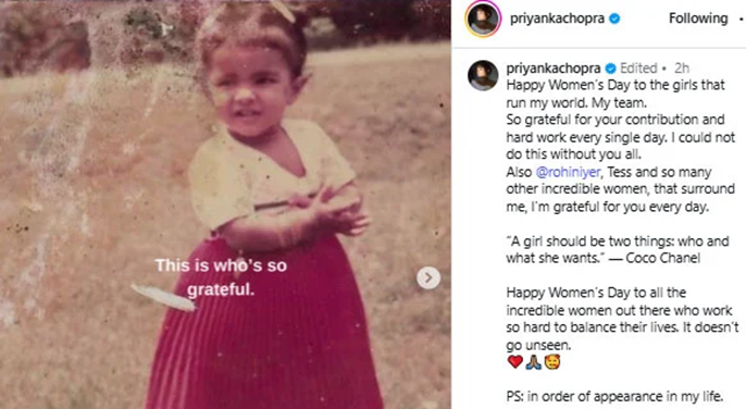 Priyanka Chopra Jonas celebrates women who 'run' her world 1