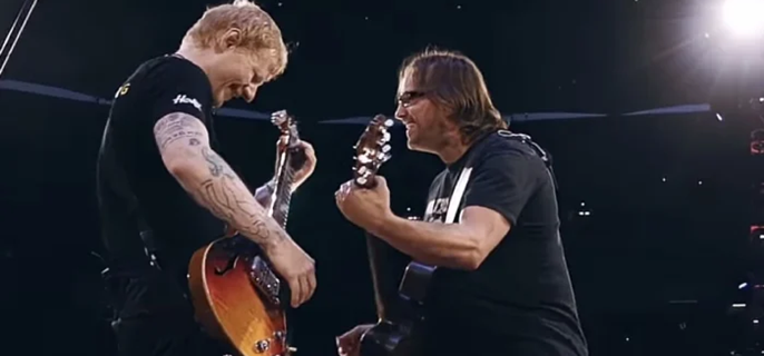 Ed Sheeran performs iconic 'Teenage Dirtbag' with Wheatus in Germany 1
