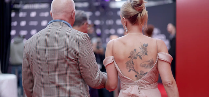 Scarlett Johansson's Massive Back Tattoo Steals the Spotlight in Rare Red Carpet Choice 1