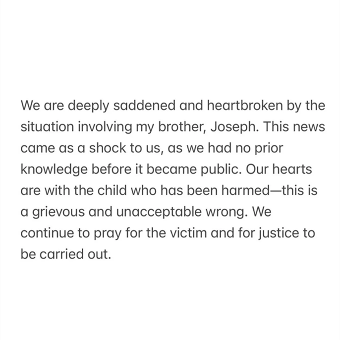 Jana Duggar Speaks Out After Joseph Duggar's Child Molestation Arrest, Claims Family 'Had No Prior Knowledge Before It Became Public'