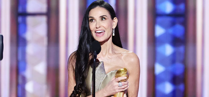 Demi Moore’s Family Celebrates Her First Golden Globes Win with Raucous Cheers 1