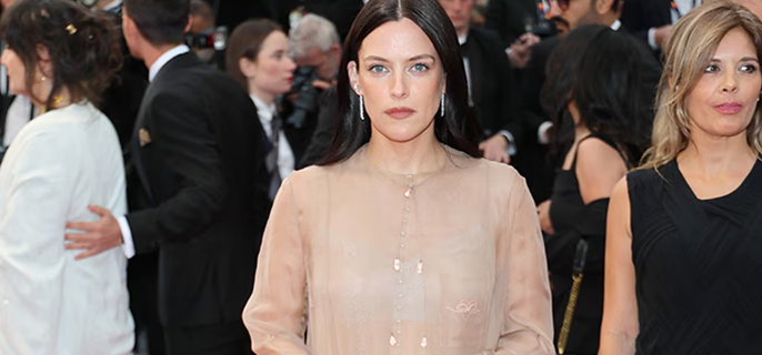 Riley Keough Cleverly Evades Cannes Dress Code Rule in Sheer Look on Red Carpet 1