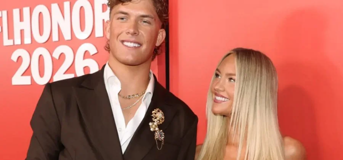 Jaxson Dart and girlfriend Marissa Ayers go public at 2026 NFL Honors 1