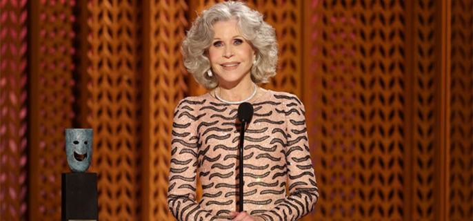 Jane Fonda Gives a Politically Charged Speech at the 2025 SAG Awards 1