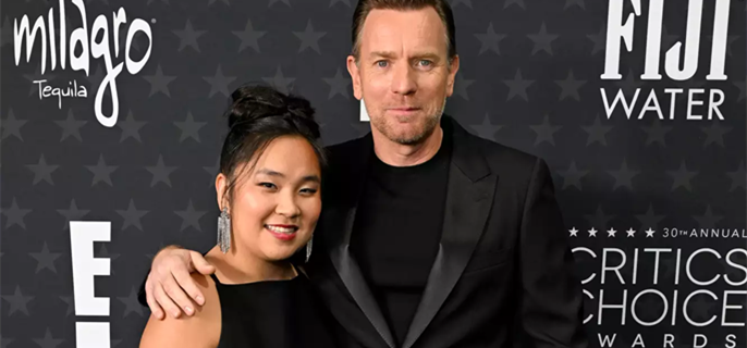 Ewan McGregor and Daughter Jamyan, 23, Coordinate Looks for Rare Red Carpet Outing at 2025 Critics Choice Awards 1