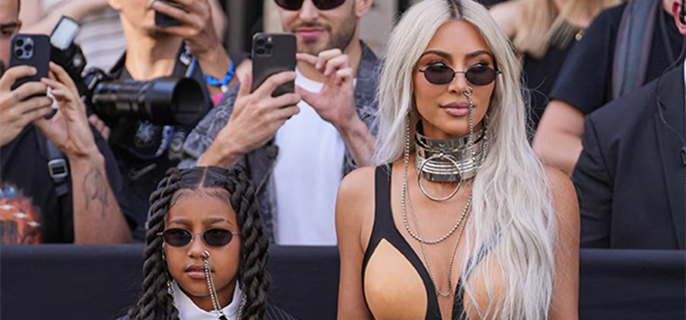 Kim Kardashian Addresses Criticism of Daughter North West's Fake Tattoos, Piercings 1