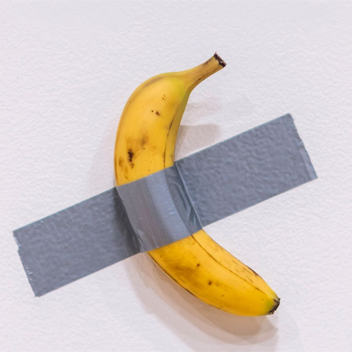 Banana duct-taped to a wall sells for $6.2m at auction