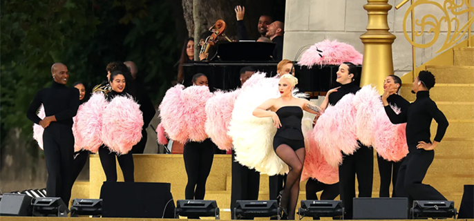 Lady Gaga Performs in French at Olympics Opening Ceremony 1