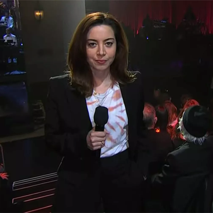 Aubrey Plaza Makes First Public Appearance Since Husband Jeff Baena's Death at SNL 50th Special