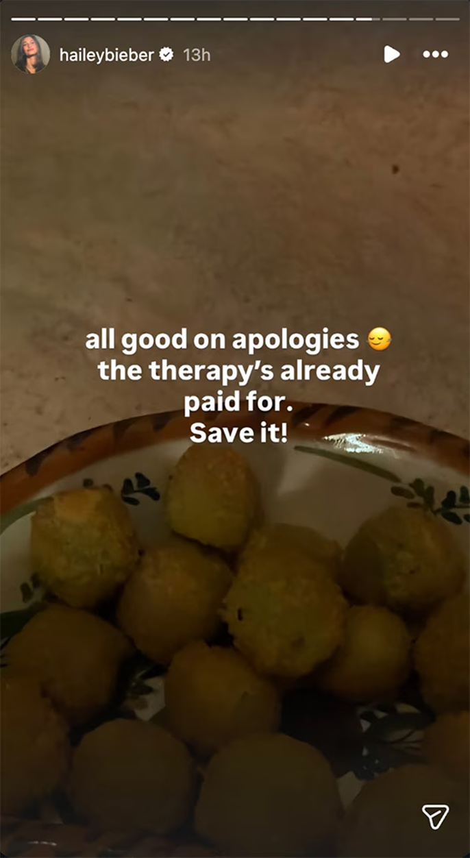 Hailey Bieber Shares Cryptic Message About Not Needing Any Apologies 1