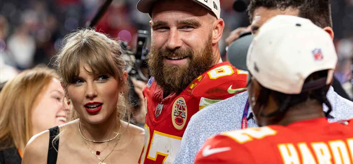 Taylor Swift's video with Travis Kelce falsely linked to pregnancy rumors 1