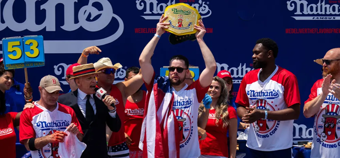 Patrick Bertoletti Wins Nathan’s Annual Fourth of July Hot Dog Eating Contest 1