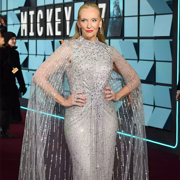 Toni Collette Shimmers in Silver at Mickey 17 Premiere, Says 'It Was Bloody Brilliant' to Work on the Sci-Fi Comedy