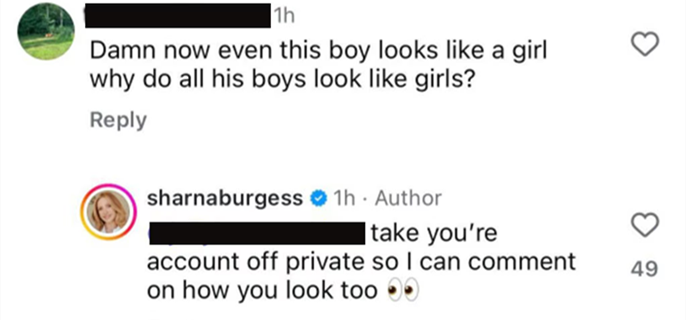 Sharna Burgess Slams Comment Saying Her and Brian Austin Green's Son 