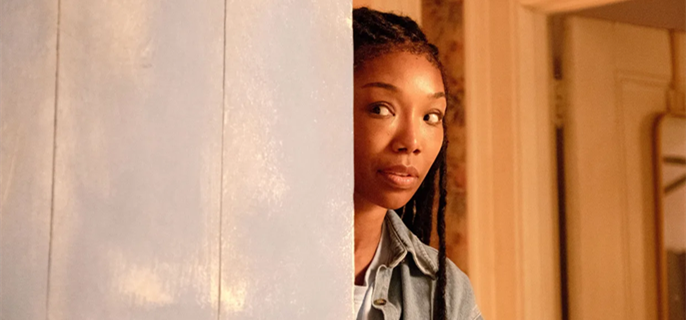 Brandy says she was 'very afraid' to play a twisted Cinderella character in the horror film 'The Front Room' 1