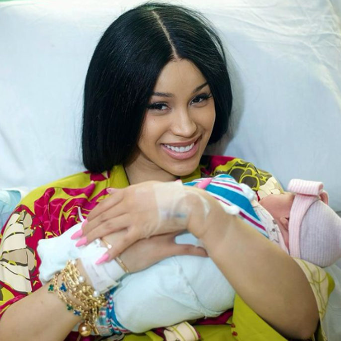 Cardi B welcomes baby No. 3: 'The prettiest lil thing'