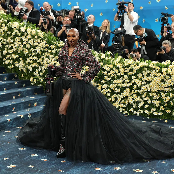 Cynthia Erivo Channels the Queen of Hearts at Met Gala With Crystal-Embellished Corset and Tulle Skirt by Givenchy 1
