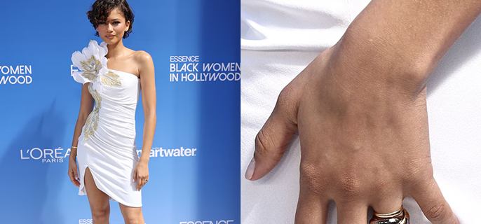 Zendaya Wears Whitney Houston’s Bridal White Look, Multiple Gold Rings Amid Tom Holland Marriage News 1