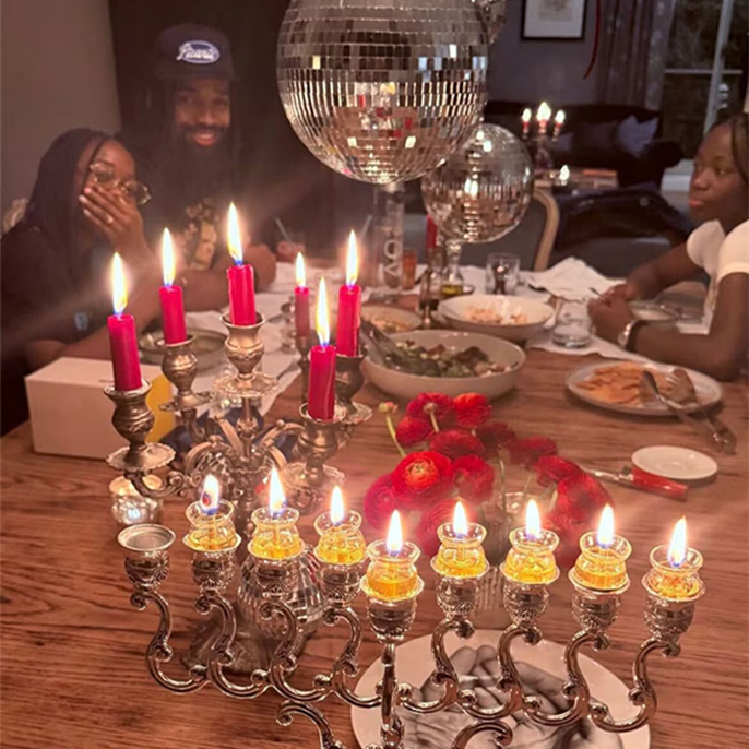 Madonna Celebrates Hanukkah in Rare Family Photo With Boyfriend Akeem Morris