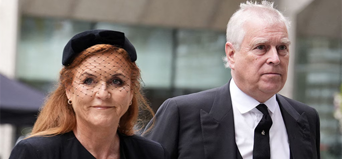 Prince Andrew Makes Rare Appearance With Ex Sarah Ferguson at Duchess of Kent’s Funeral 1