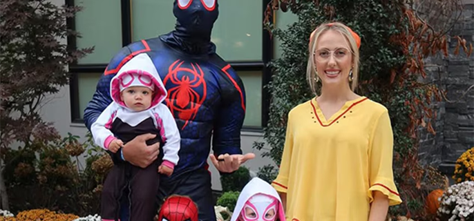 Patrick Mahomes and His Kids' Matching Halloween Costumes Will Have Your Spidey Senses Tingling 1