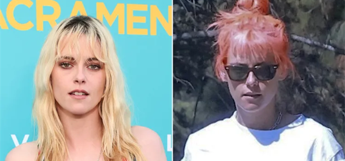 Kristen Stewart Fully Commits to Hot Pink Hair After Previously Rocking Blonde with Dip-Dyed Tips 1