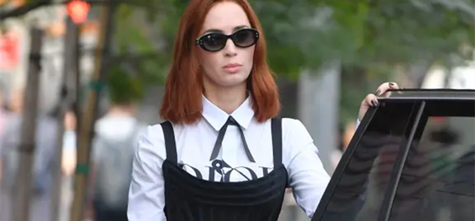 Emily Blunt spotted for the first time on ‘The Devil Wears Prada 2’ set — with her character’s signature red hair 1