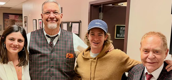 Andrew Garfield Debuts Long Blonde Hair Transformation During Monica Barbaro Date Night 1