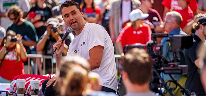 Charlie Kirk Was Answering Question About Mass Shootings When Shot in Utah 1