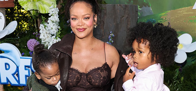 Rihanna Debuts Massive Scribble Tattoo Designed by Her 3 Kids 1