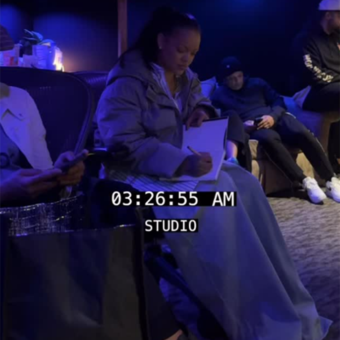 Rihanna Hints at New Music With a Glimpse of Her Back in the Studio