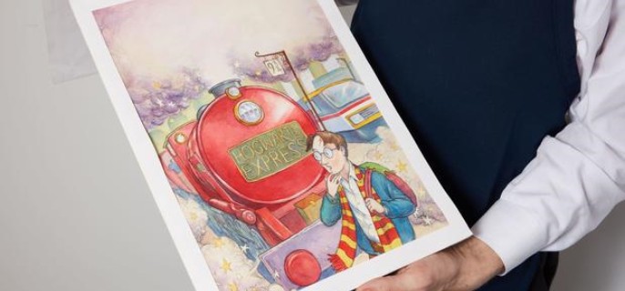 Harry Potter cover art fetches a record price at auction in New York 1