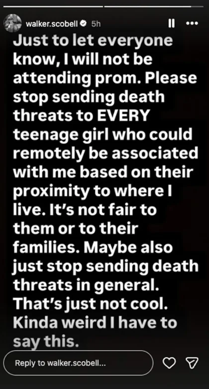 ‘Percy Jackson’ star Walker Scobell discusses ‘death threats’ as he backs off ‘prom’ 1