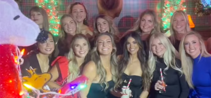 Taylor Swift Makes Enchanting Appearance at Kansas City Chiefs Christmas Party 1