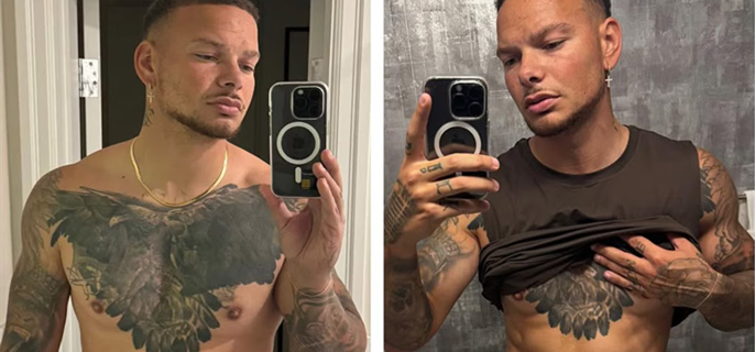 Kane Brown Shares Before-and-After Body Transformation Pics With New Abs 1